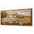 Toile avec cadre flottant brun