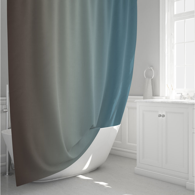 Rideau de douche simple Ombre, H 93 po x l 70 po
