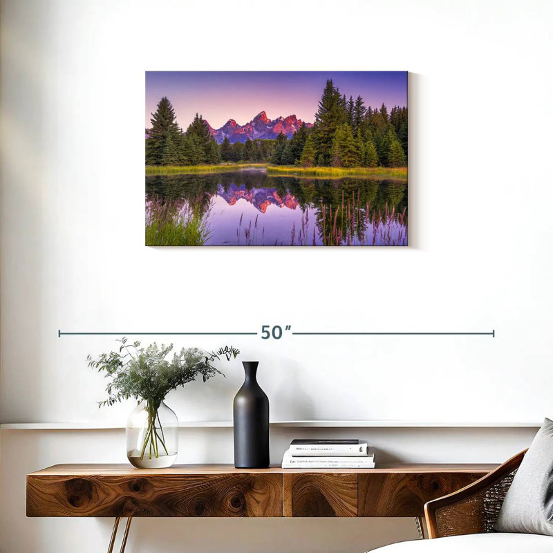 Alvord Grand Tetons River Reflection, 20" H x 30" W