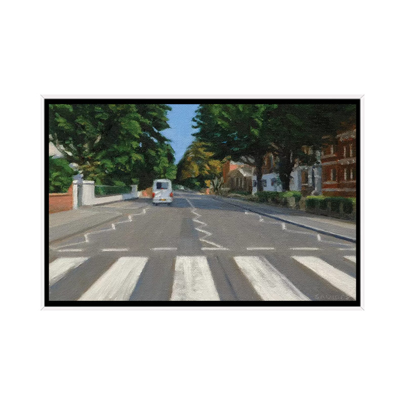 Abbey Road - 2013 by Nick Savides - Painting on Canvas, White Framed, 66.04 cm H x 45.72 cm W