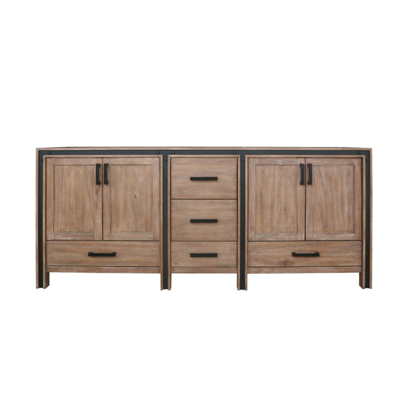 Meuble-lavabo double (armoire seulement), Barnwood, 80" W