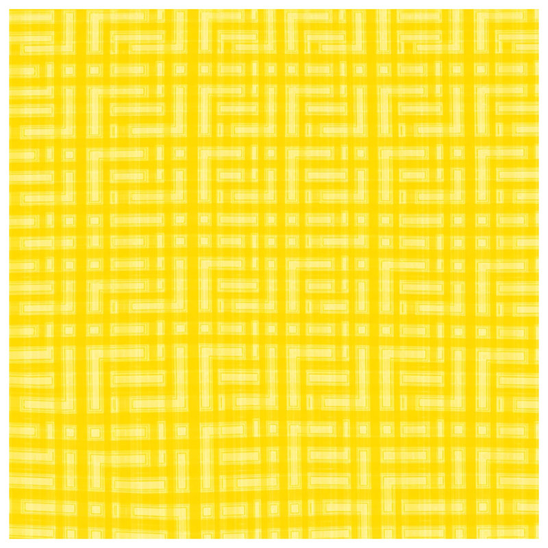 Housses de couette jaune à motif géométrique, Lit simple