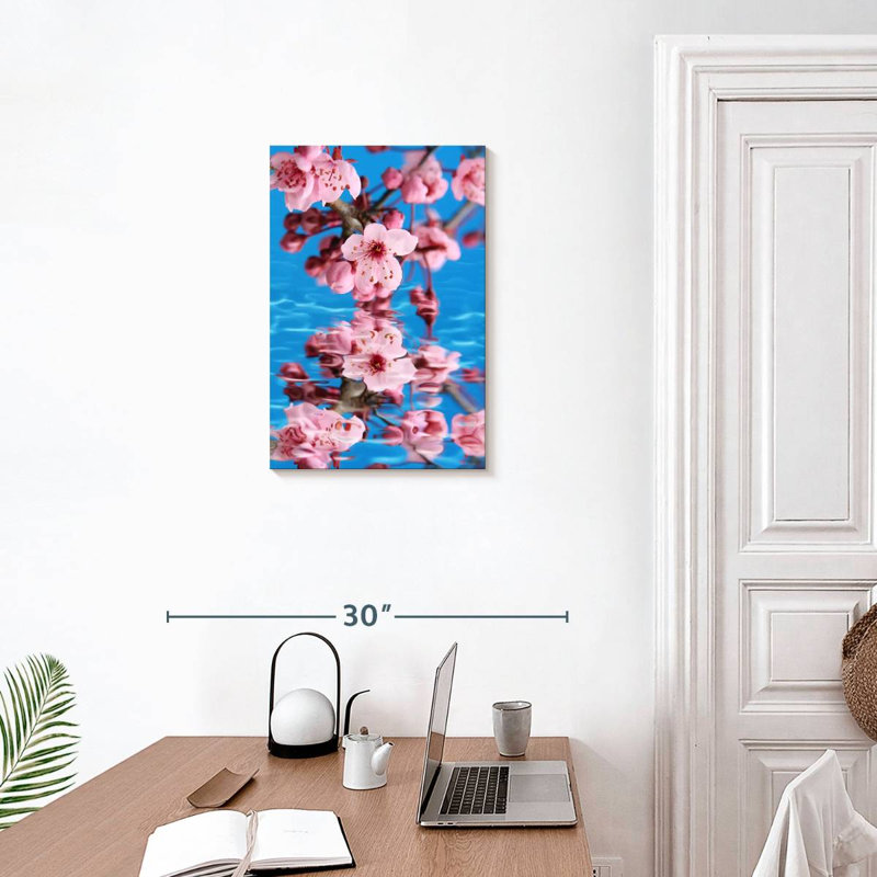 Harnek Sakura Reflection, 24" H x 16" W