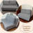 Black and White Modern Minimalist Cotton Linen Sofa Bed with Cushions-1495360239
