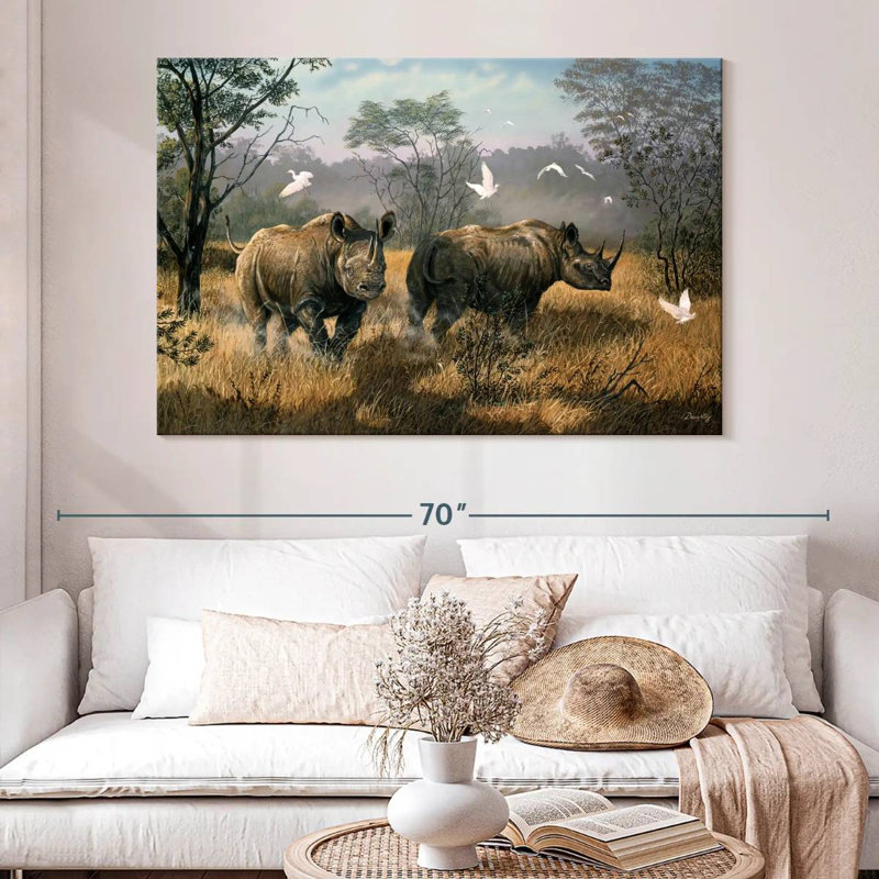 Brampt Rhino Wilderness, 34" H x 51" W