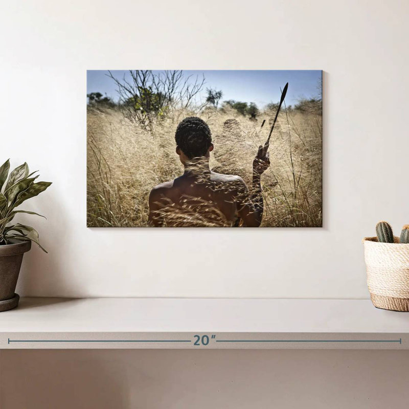 Senne, chasseur africain, H 8 po x l 12 po