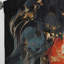 Rouge et or Marble Fire VI - Rideau abstrait obscurcissant avec peinture abstraite - 1 panneau-107830946