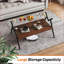 Table basse moderne en verre trempé Tables de bout trio, facile à nettoyer et amp; Décoration de salon peu encombrante