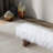 Bench In White Khaki Fur