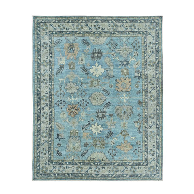 Boheme Zelara BOH34 Oriental Blue/Gray Area Rug (10'X14')