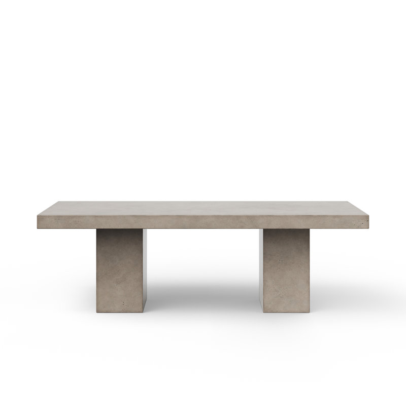 Table de salle à manger Kareen, Gris foncé, L 95 po x l 47 po, Table standard (hauteur de 30,5 po)