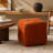 Ottoman Foot Rest Soft And Comfortable Ottoman Square Corduroy Woven Design Sofa Stool (Brown)-1417239943