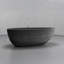 Vast Studio Metallic Freestanding Oval Bathtub – Aged Silver/Gray Solid Surface Deep Soaking Tub with Dual-Tone Interior & Exterior, Sculpted Modern Luxury Finish-1068496698