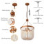 Lustre de fantaisie à 4 lumières à intensité variable