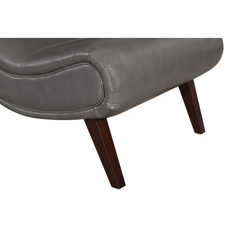 Chaise longue avec repose-pieds Lavli, Étain