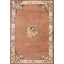 Tapis de couloir antique en laine Corail