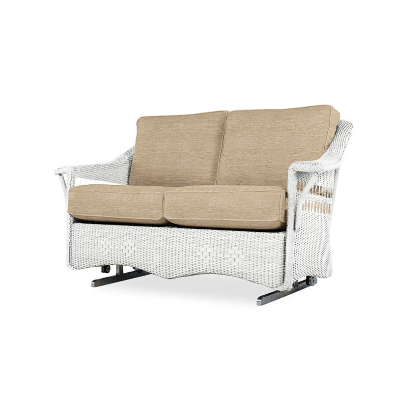 Nantucket Outdoor 2 - Seat Loveseat, White, Sailcloth Salt