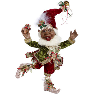 African American Cookies And Milk Elf, Medium - 19 Inches