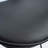 Adjustable Height Bar Stool, Easy-Clean Faux Leather Seat with Half Round Footrest, Sturdy Black Metal Frame for Kitchen Island-961107425