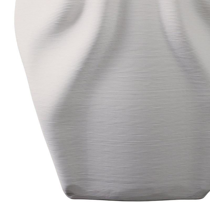 Vase moderne en porcelaine avec motif géométrique sculpté - pièce décorative contemporaine, H 11 po x l 7 po x P 7 po