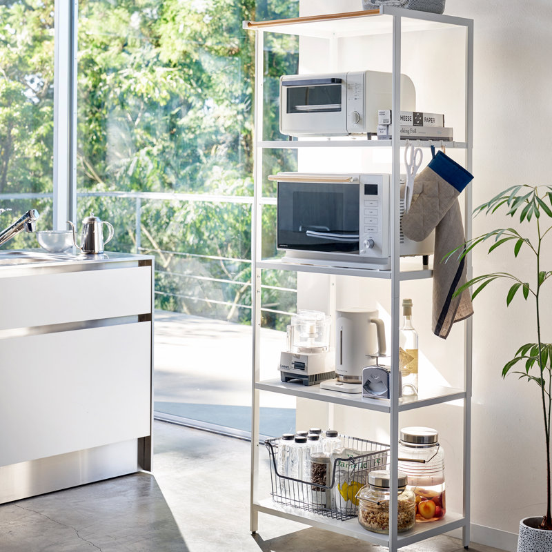 23.62" W Steel Shelving Unit, White