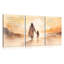 3Pcs Inspirational Christian Canvas Wall Art Jesus and Girl Poster Prints Isaiah 41:10 Picture Painting Wall Decor for Living Room Bedroom Office 16x24in Framed