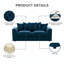 5 Seater Velvet Sofa-1351418009