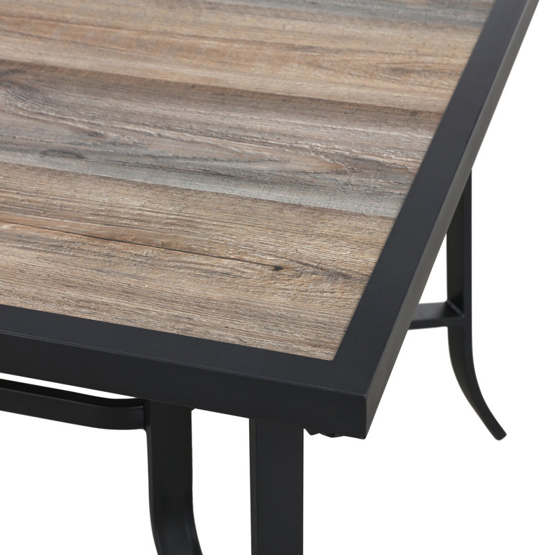 Rusi 6 - Person Metal Dining Table