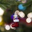 Ornement de Noël en verre 5 po