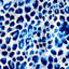 Papier peint adhésif peler et coller imprimé léopard bleu taches abstraites Design-1274989695