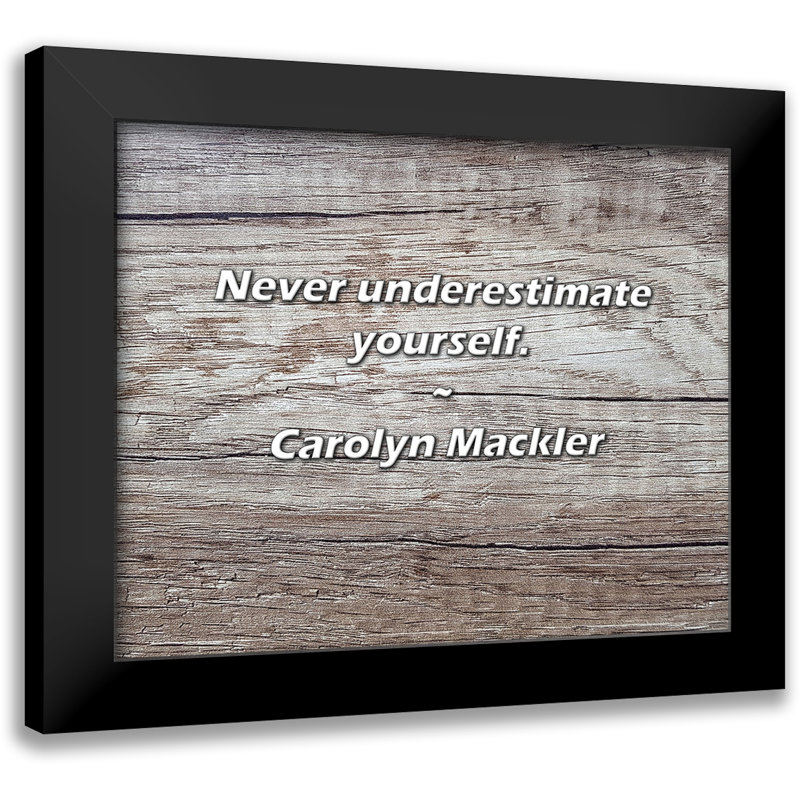 Carolyn Mackler Citation: Ne vous sous-estimez jamais.