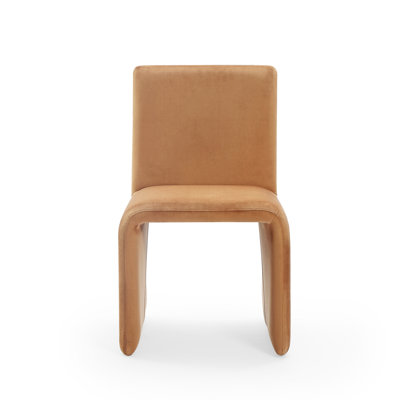 Chaise de salle à manger en velours Odelia