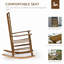 Chaise berçante à haut dossier Traditional-867962967