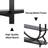 Tall Bookshelf Arched Bookcase, Modern 5-tier Book Shelves With Storage Organizer - Industrial Curved Freestanding Open Display Shelving Unit For Living Room, Library, Home Office, Black-780424347
