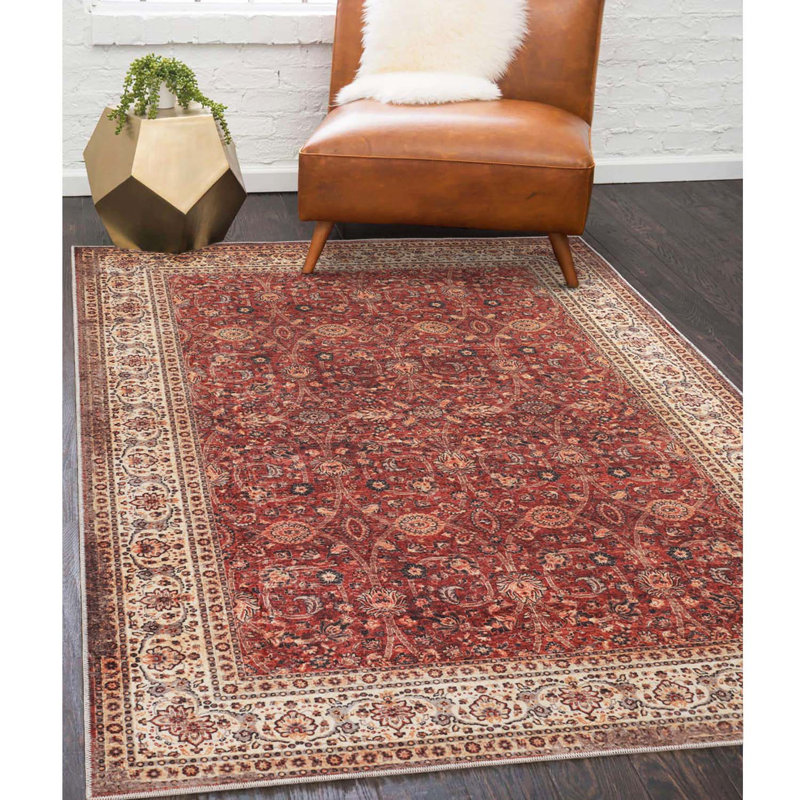 Tapis d'intérieur ou de couloir Vintage, Rectangle 4 pi x 6 pi