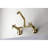 Kingston Brass Concord Double-Handle 2-Hole Wall-Mount Bridge Kitchen Faucet-49495274