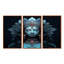«Blue Shiva Compassion - Hinduism», ensemble de décorations murales-2029495599-2029495598