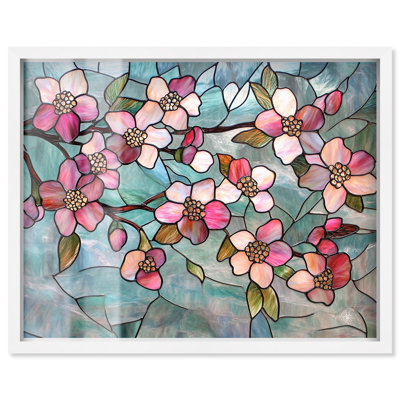 «Shimmering Spring Blossoms I Shadowbox Print Farmhouse» par Art Remedy