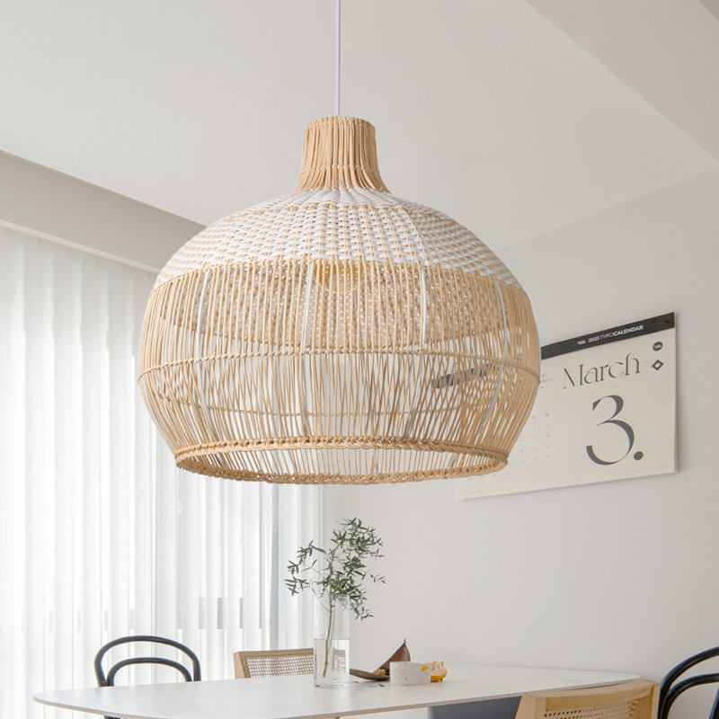 Adabel Dome Pendant Lamp, 1 Light, 19.68cm x 19.68cm x 19.68cm