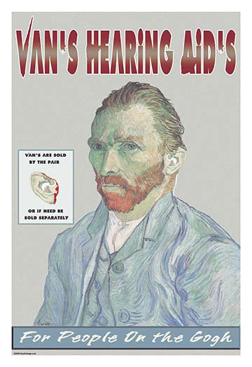 «Vans Hearing Aids for People on the Gogh» par Wilbur Pierce, impression