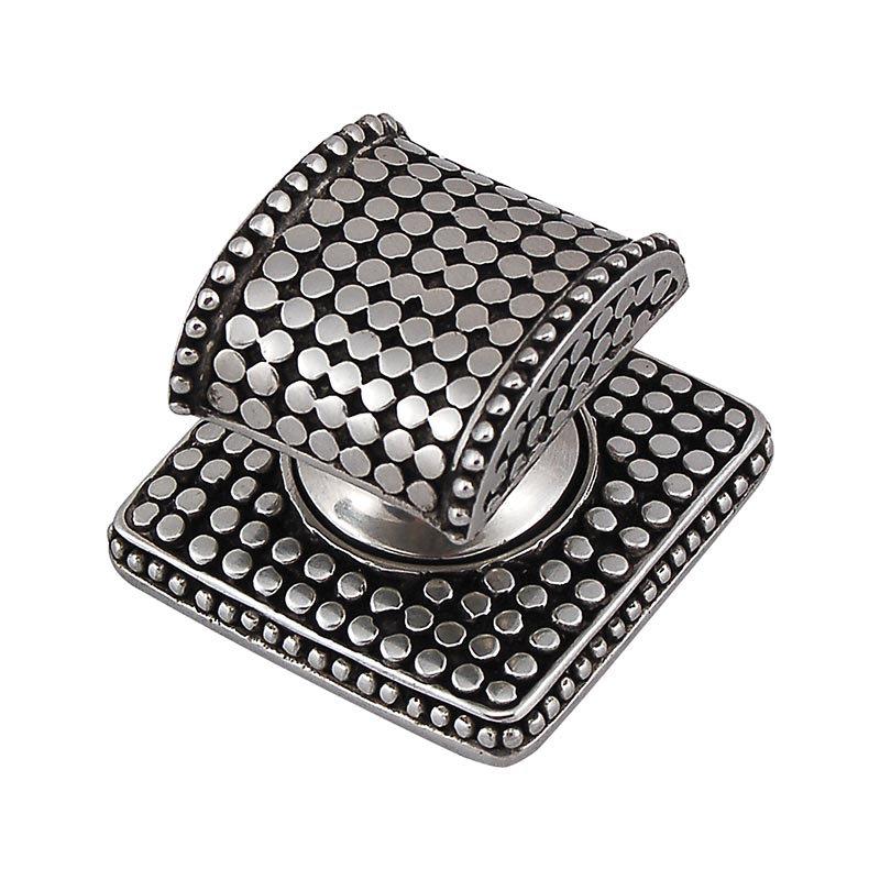 Tiziano Geometric Knob, Antique Silver