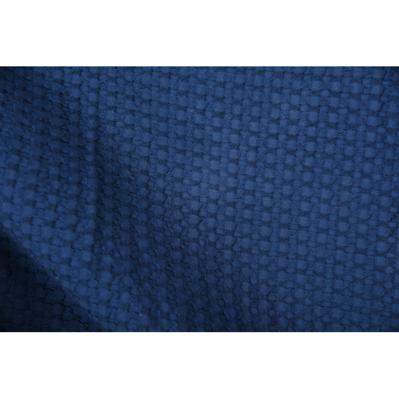 Jeté 100% coton, Bleu vif