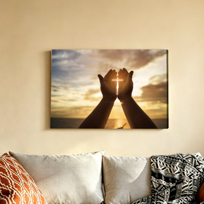 Christian Bible Verses 91 Psalm Angel Wings Poster