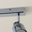 Benton IP44 Rated Bathroom 3 Way Bar Ceiling Light & Warm LED Bulbs-589851421-589850985