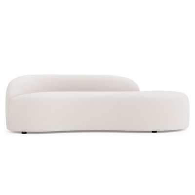 Canapé Ava en tissu avec accoudoir gauche - Sur mesure, sans coussins