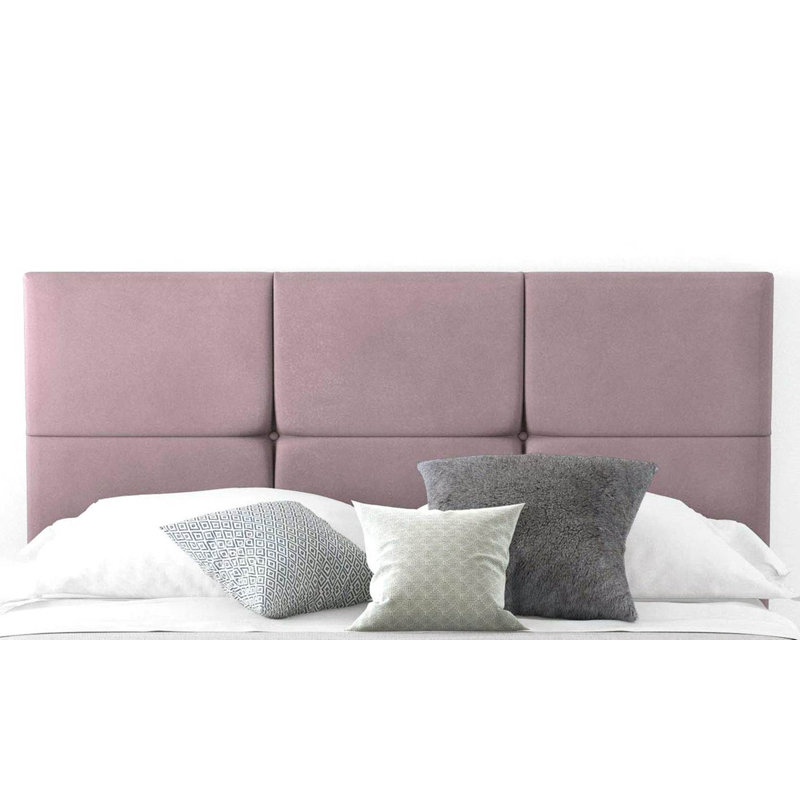 Schaefer Upholstered Headboard, Kingsize (5'), Pink