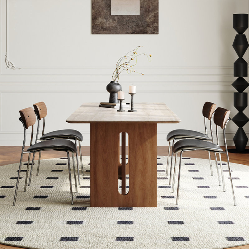 Table de salle à manger rectangulaire French French, H 29,53 po x L 55,12 po x l 31,5 po