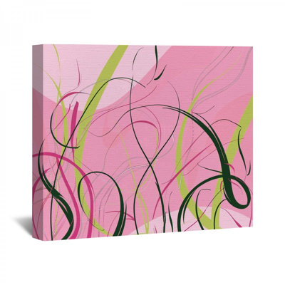 Lignes abstraites sur toile