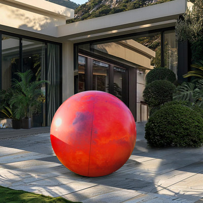 Grande planète gonflable 23,6 po avec DEL, ballon solaire pour salle de classe, planétarium et décorations de fête - 1PC (pompe incluse)