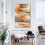 Golden Dust Orange II - 3 pièces d'une image tendue sur toile tendue-92828238